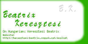 beatrix keresztesi business card